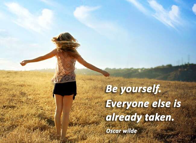 Set Yourself Free by Being Yourself